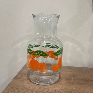 Vintage ANCHOR HOCKING Orange Juice Carafe Pitcher - No Lid